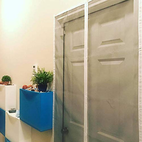 Image of Mag-Connexion Screen Door | 62"x81" White - Fits Sliding Doors Size up to 60"x80"